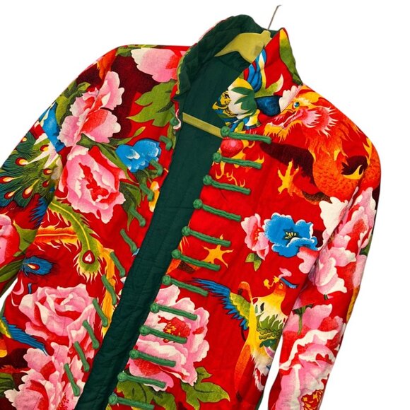 Quilted Cotton india Military sgt peppers reversible cotton coat jkt L - Picture 4 of 8